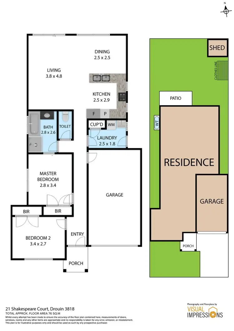 Floorplan of Homely house listing, 21 Shakespeare Court, Drouin VIC 3818