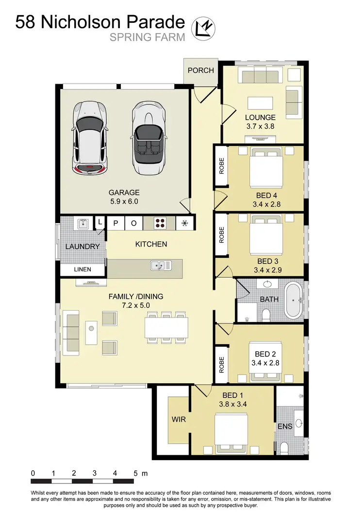 Floorplan of Homely house listing, 58 Nicholson Parade, Spring Farm NSW 2570