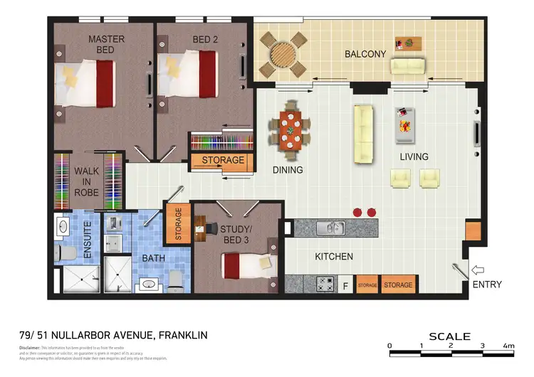 Floorplan of Homely apartment listing, 79/51 Nullarbor Avenue, Franklin ACT 2913