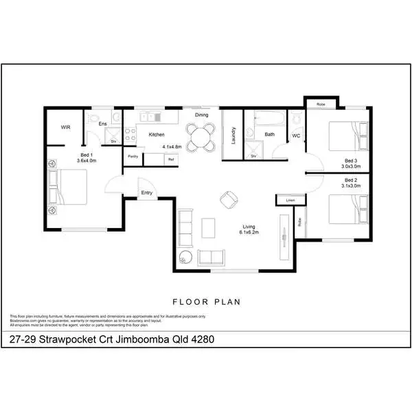 Floorplan of Homely house listing, 27-29 Strawpocket Crescent, Jimboomba QLD 4280
