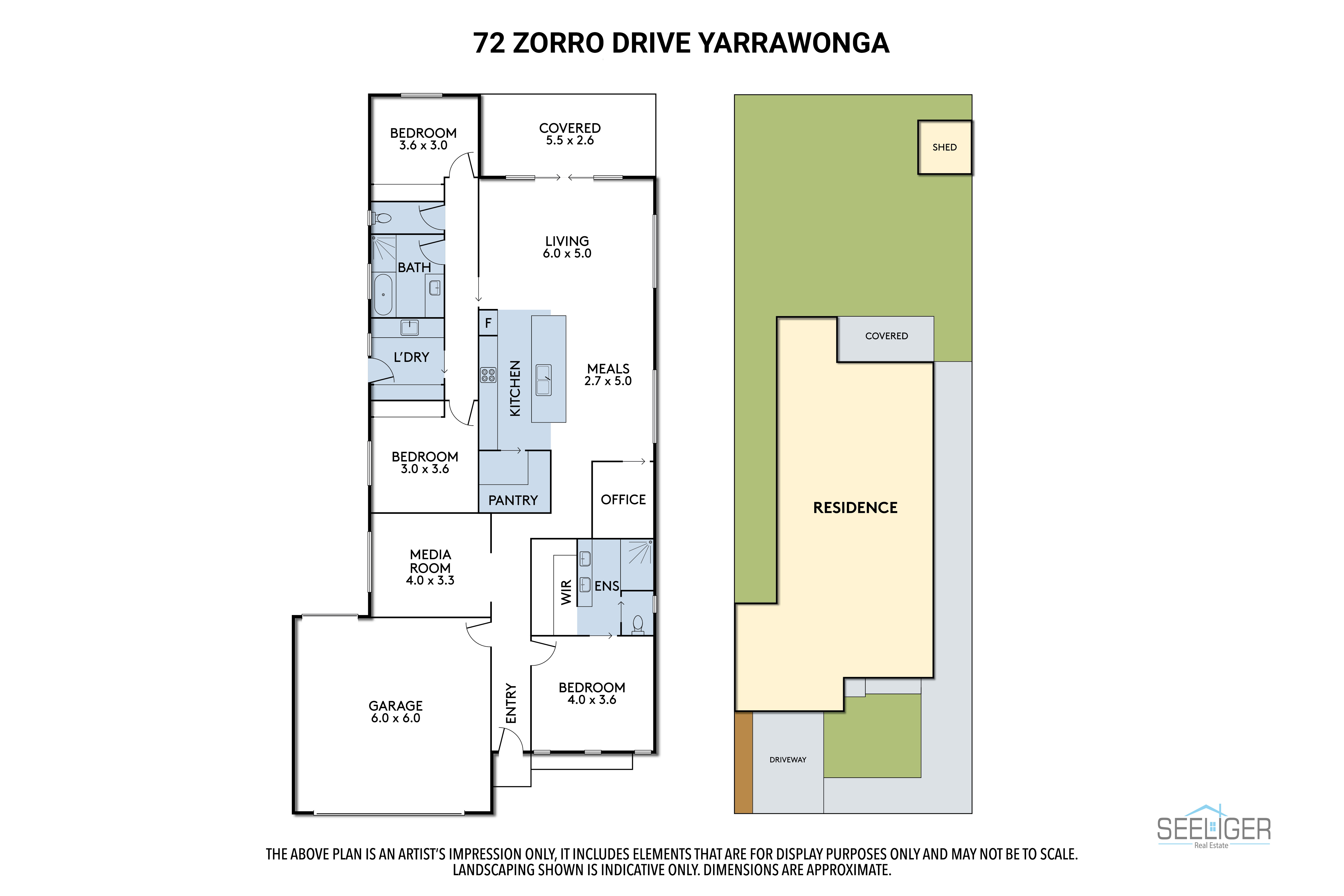 Floorplan of Homely house listing, 72 Zorro Drive, Yarrawonga VIC 3730
