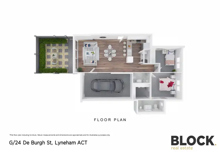 Floorplan of Homely apartment listing, G/24 De Burgh Street, Lyneham ACT 2602