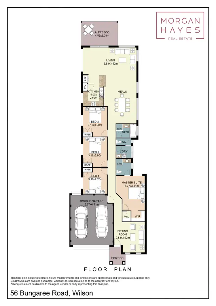 Floorplan of Homely house listing, 56 Bungaree Road, Wilson WA 6107