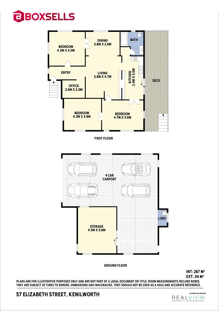 Floorplan of Homely house listing, 57 Elizabeth Street, Kenilworth QLD 4574