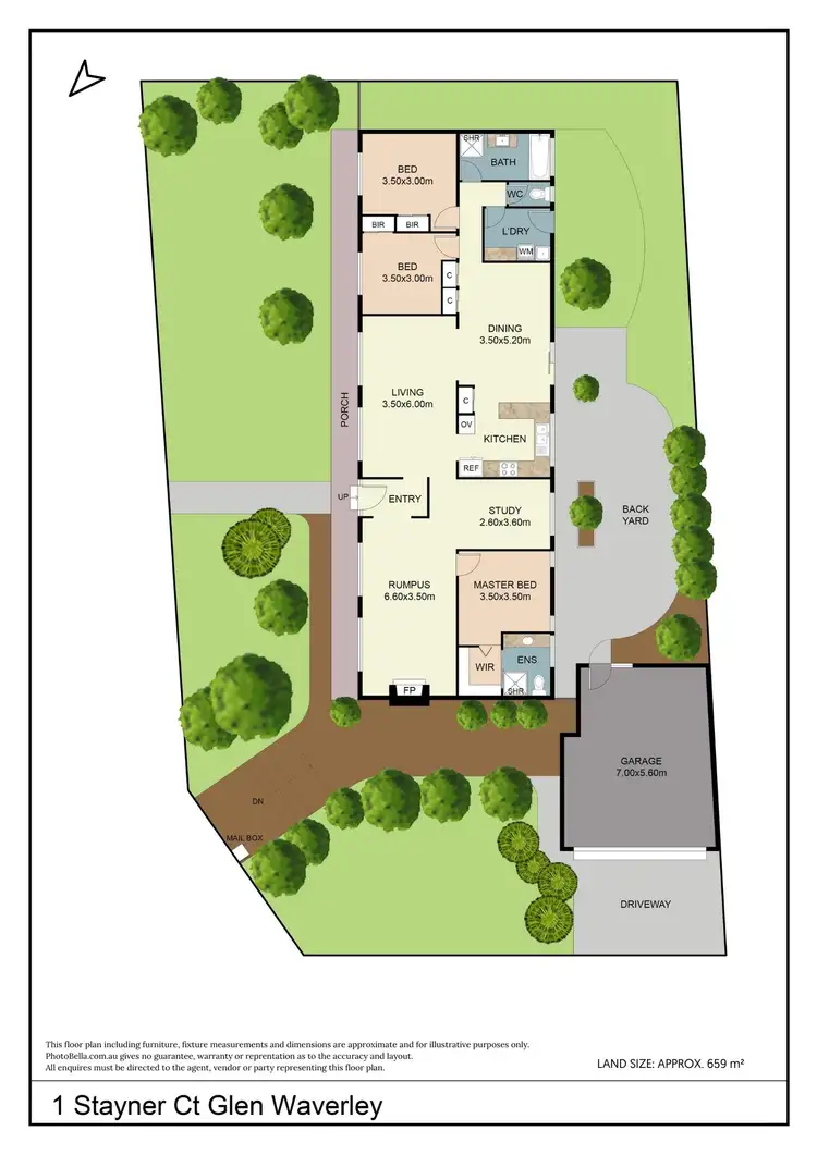 Floorplan of Homely house listing, 1 Stayner Court, Glen Waverley VIC 3150