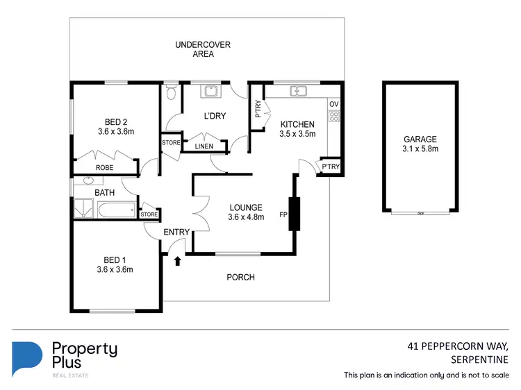Floorplan of Homely house listing, 41 Peppercorn Way, Serpentine VIC 3517