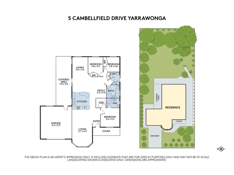Floorplan of Homely house listing, 5 Campbellfield Drive, Yarrawonga VIC 3730