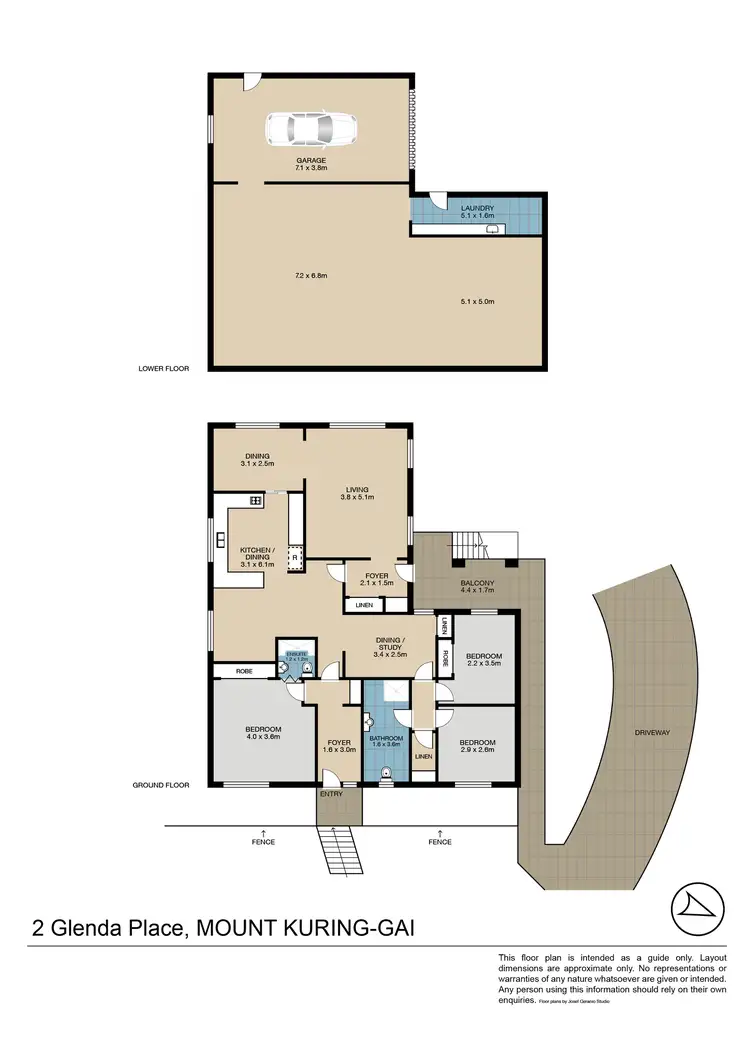 Floorplan of Homely house listing, 2 Glenda Place, Mount Kuring-Gai NSW 2080