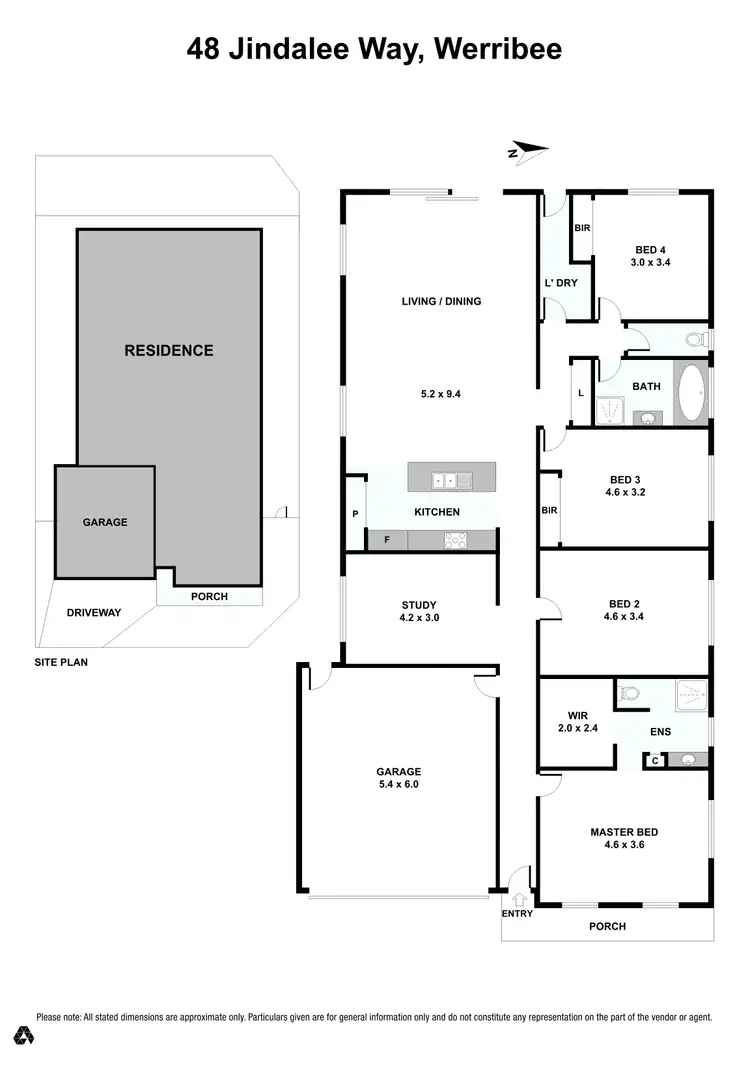 Floorplan of Homely house listing, 48 Jindalee Way, Werribee VIC 3030