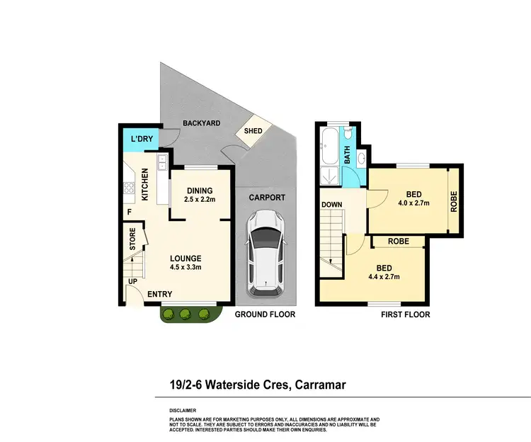 Floorplan of Homely townhouse listing, 19/2 Waterside Crescent, Carramar NSW 2163