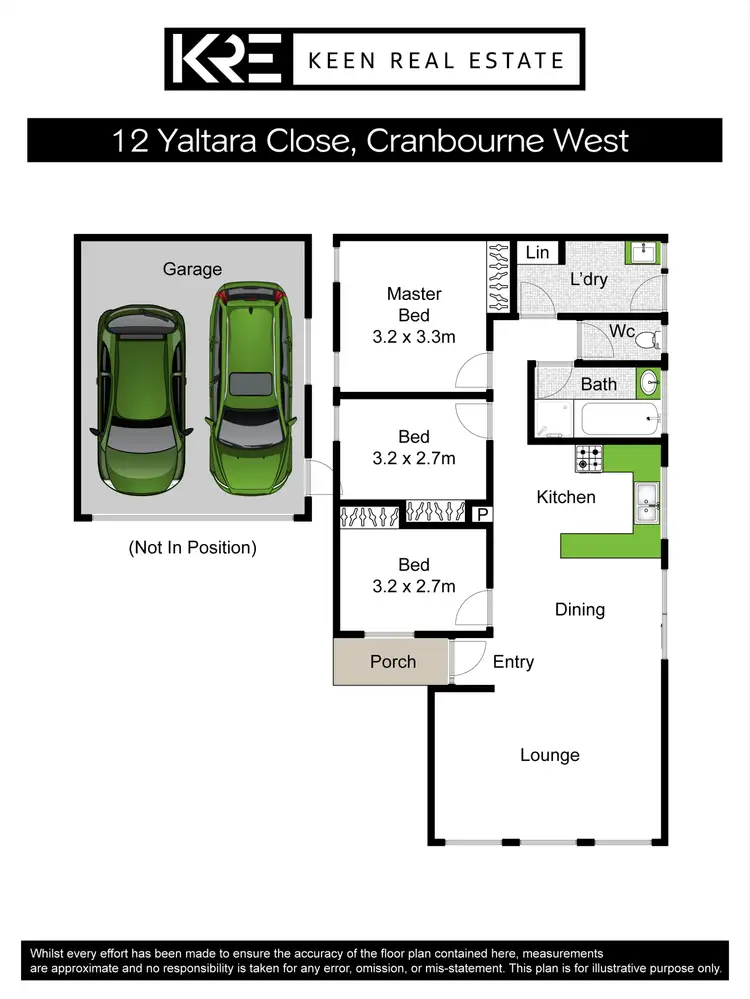 Floorplan of Homely house listing, 12 Yaltara Close, Cranbourne West VIC 3977