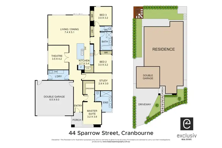 Floorplan of Homely house listing, 44 Sparrow Street, Cranbourne VIC 3977