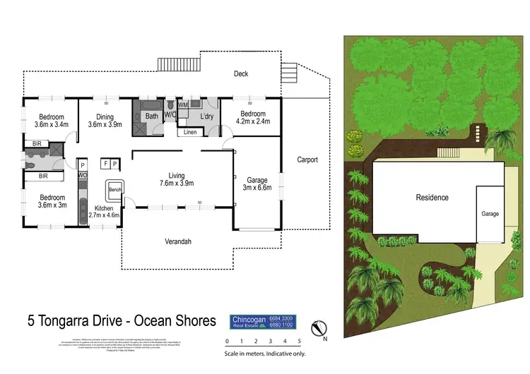 Floorplan of Homely house listing, 5 Tongarra Drive, Ocean Shores NSW 2483