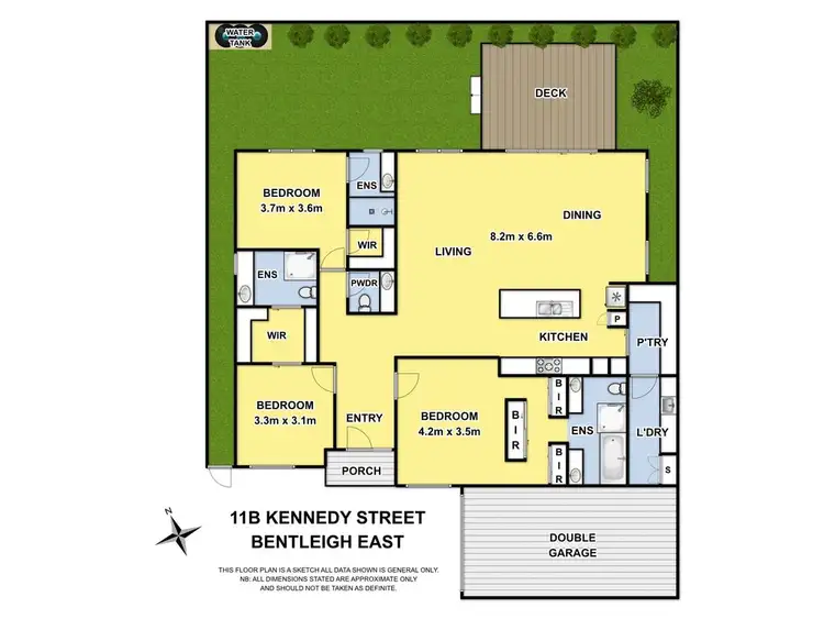 Floorplan of Homely townhouse listing, 11B Kennedy Street, Bentleigh East VIC 3165