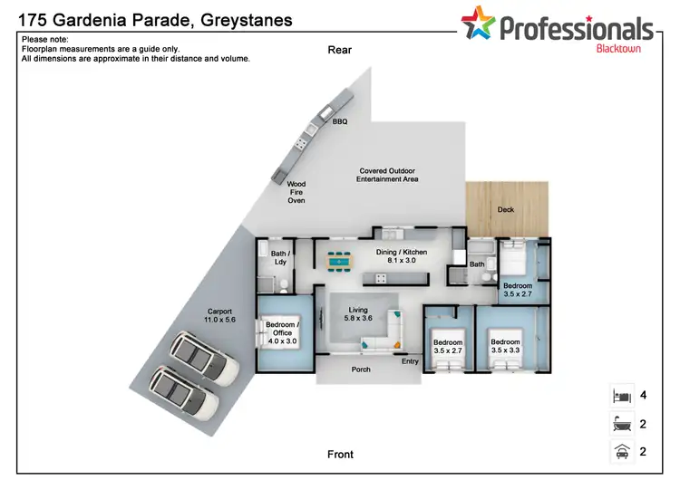 Floorplan of Homely house listing, 175 Gardenia Parade, Greystanes NSW 2145