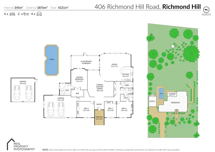 Floorplan of Homely house listing, 406 Richmond Hill Road, Richmond Hill NSW 2480