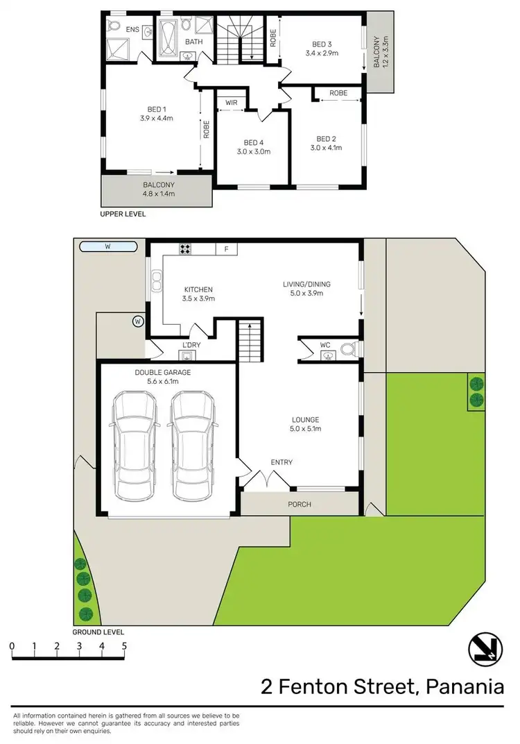 Floorplan of Homely semi-detached listing, 2 Fenton Street, Panania NSW 2213