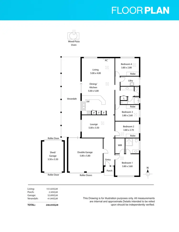 Floorplan of Homely house listing, 1 GOLDEN WAY, Nuriootpa SA 5355