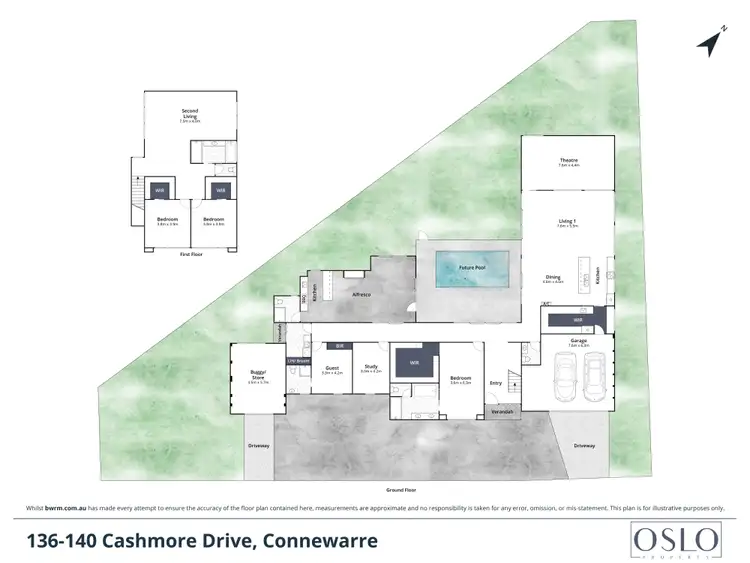 Floorplan of Homely house listing, 136 Cashmore Drive, Connewarre VIC 3227