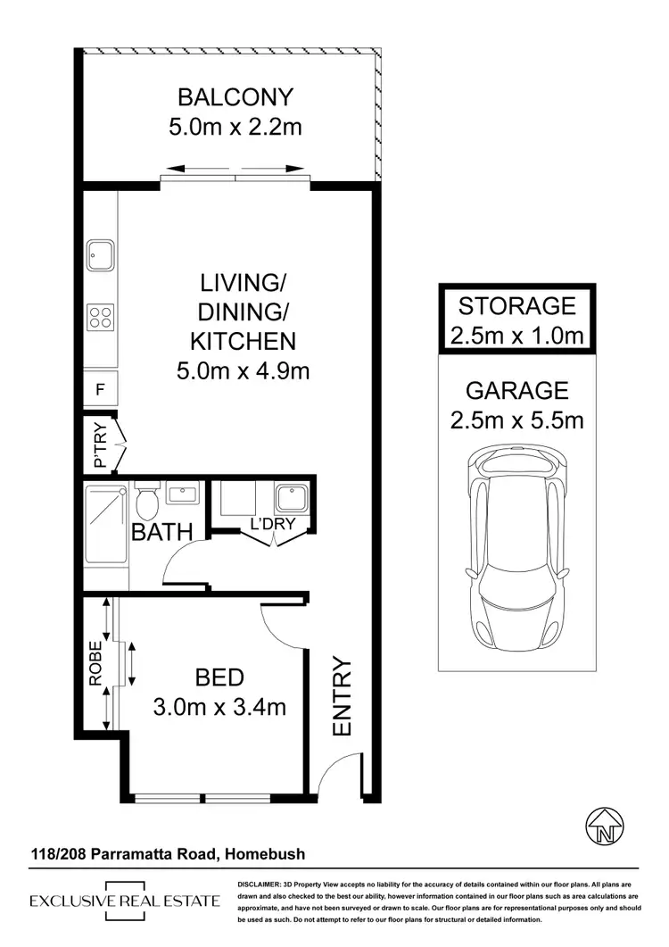 Floorplan of Homely apartment listing, 118/208-214 Parramatta Road, Homebush NSW 2140