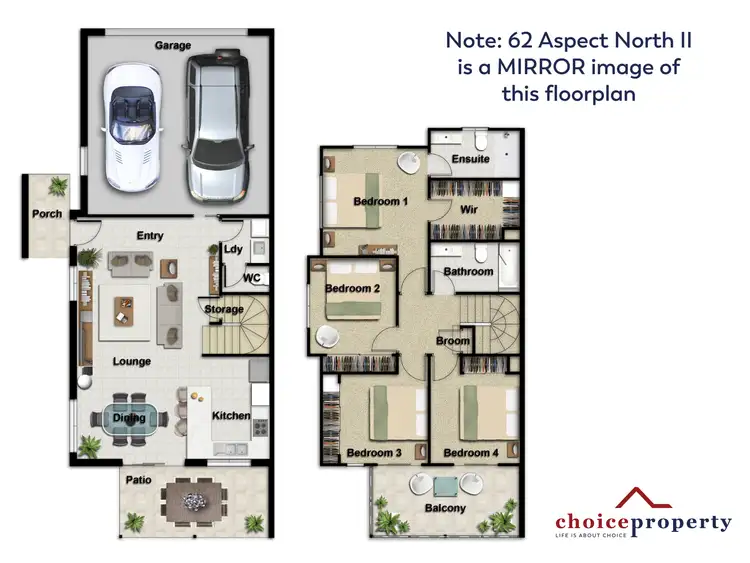 Floorplan of Homely townhouse listing, 62/14 Photinia Crescent, Mountain Creek QLD 4557
