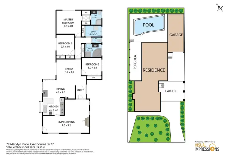 Floorplan of Homely house listing, 79 Marylyn Place, Cranbourne VIC 3977
