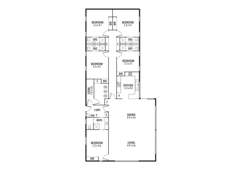 Floorplan of Homely house listing, 8 Christensen Street, Sawmill Settlement VIC 3723