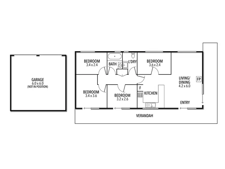Floorplan of Homely rural property listing, 352 Sawpit Gully Road, Bridge Creek VIC 3723