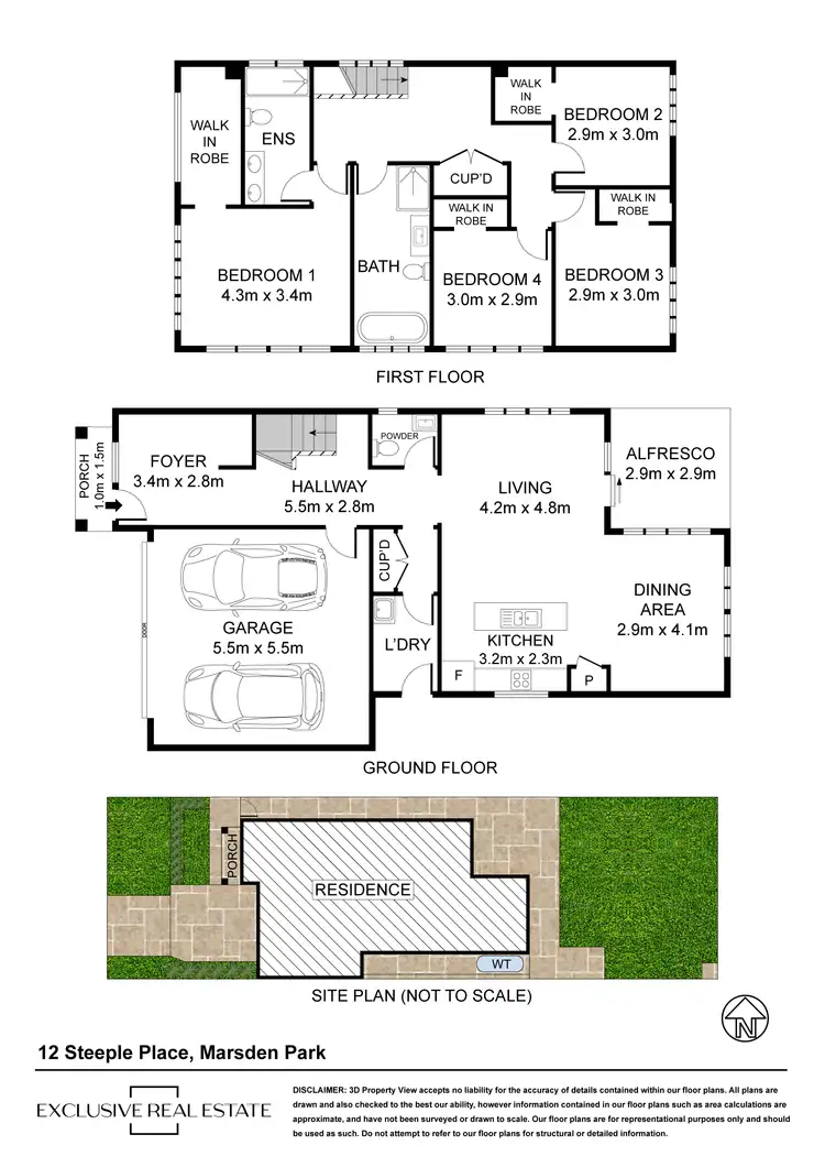 Floorplan of Homely house listing, 12 Steeple Place, Marsden Park NSW 2765