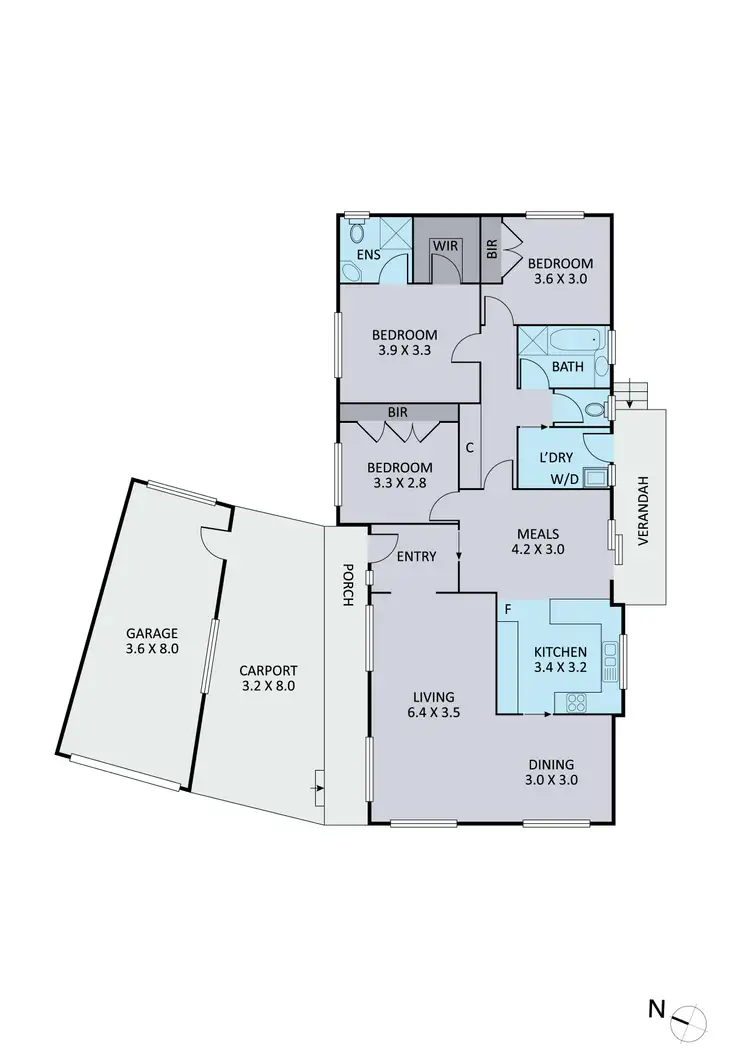 Floorplan of Homely house listing, 3 wevlin Close, Endeavour Hills VIC 3802