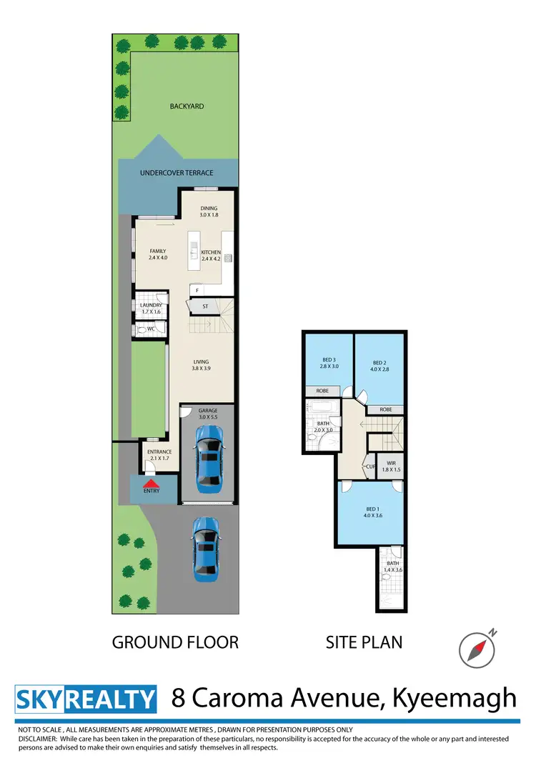 Floorplan of Homely semi-detached listing, 8 Caroma Avenue, Kyeemagh NSW 2216