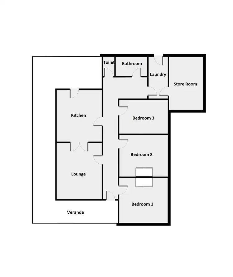 Floorplan of Homely house listing, 8 Dennys Street, Hopetoun VIC 3396