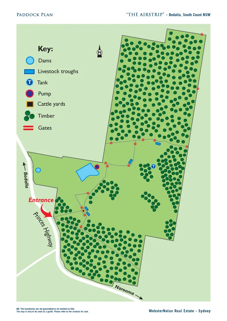 Floorplan of Homely land listing, 5371 Princes Highway, Bodalla NSW 2545