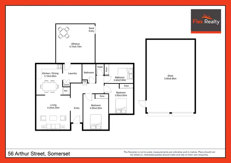 Floorplan of Homely house listing, 56 Arthur Street, Somerset TAS 7322