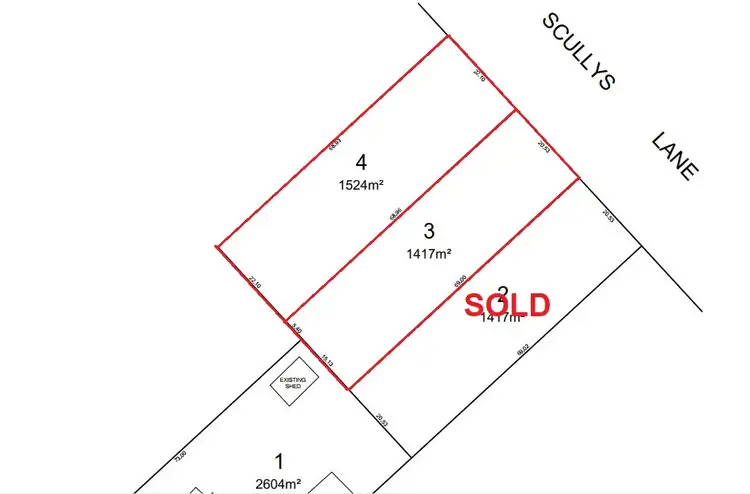 Floorplan of Homely land listing, LOT 3 Scullys Lane, Heathcote VIC 3523