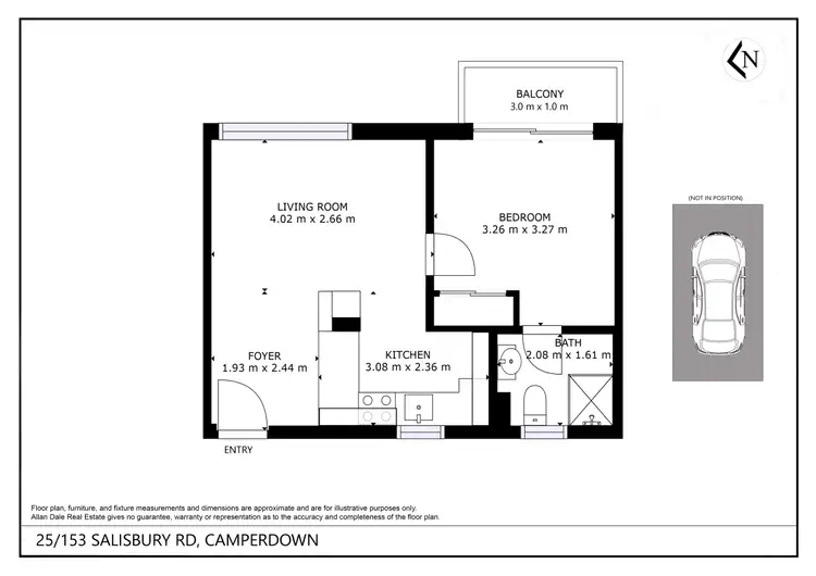 Floorplan of Homely apartment listing, 25/153 Salisbury Road, Camperdown NSW 2050