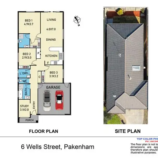 Floorplan of Homely house listing, 6 Wells street, Pakenham VIC 3810