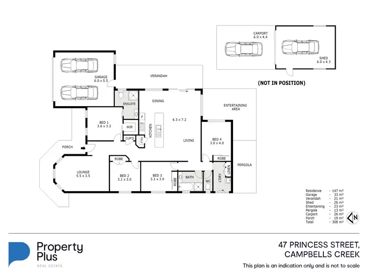 Floorplan of Homely house listing, 47 Princess Street, Campbells Creek VIC 3451