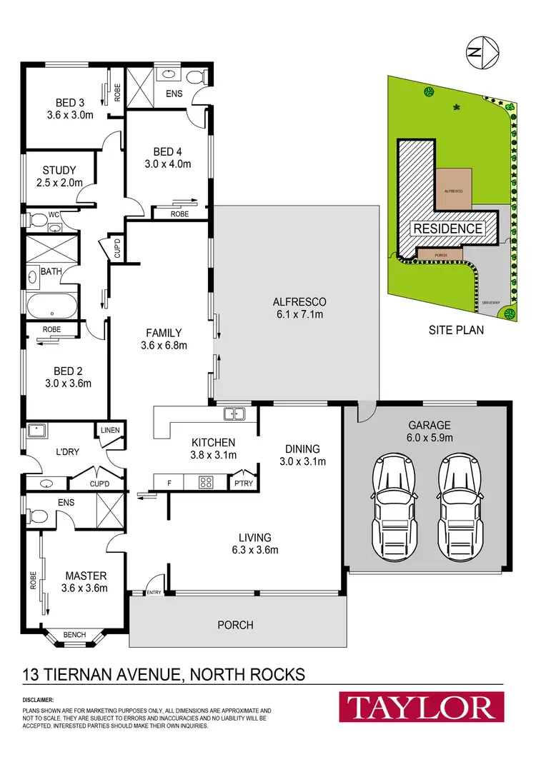 Floorplan of Homely house listing, 13 Tiernan Avenue, North Rocks NSW 2151