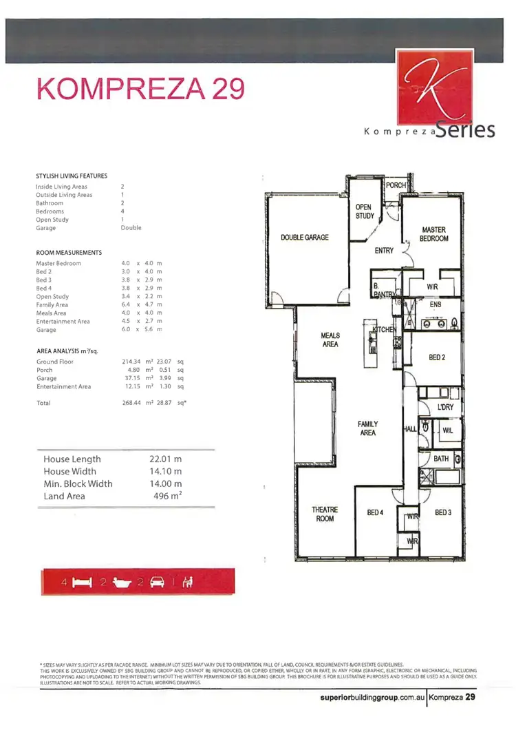 Floorplan of Homely house listing, 29 Snead Boulevard, Cranbourne VIC 3977