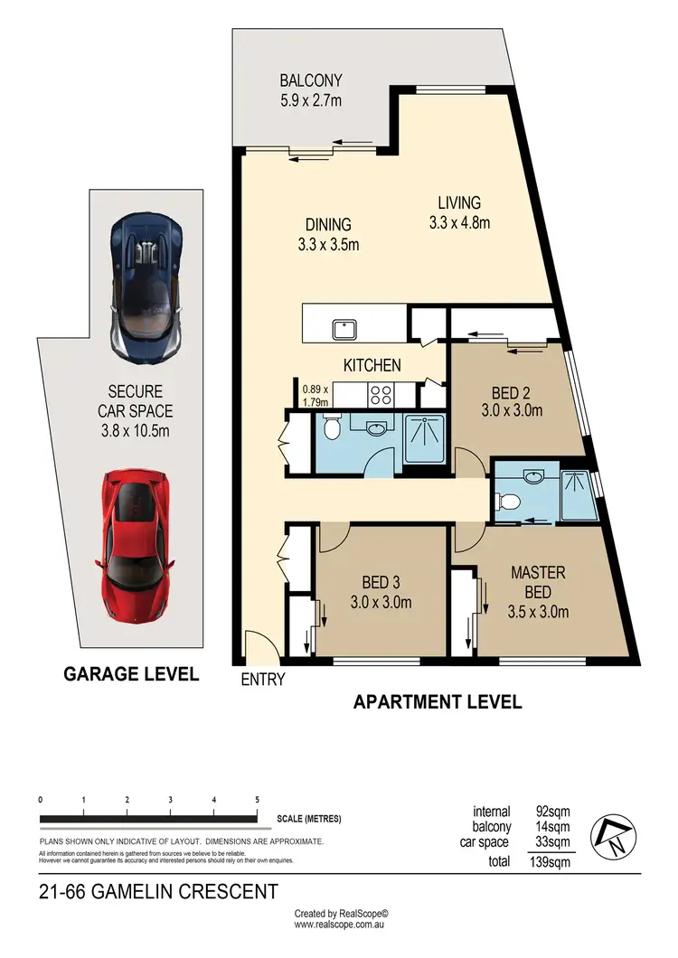 Floorplan of Homely unit listing, 21/66 Gamelin Crescent, Stafford QLD 4053