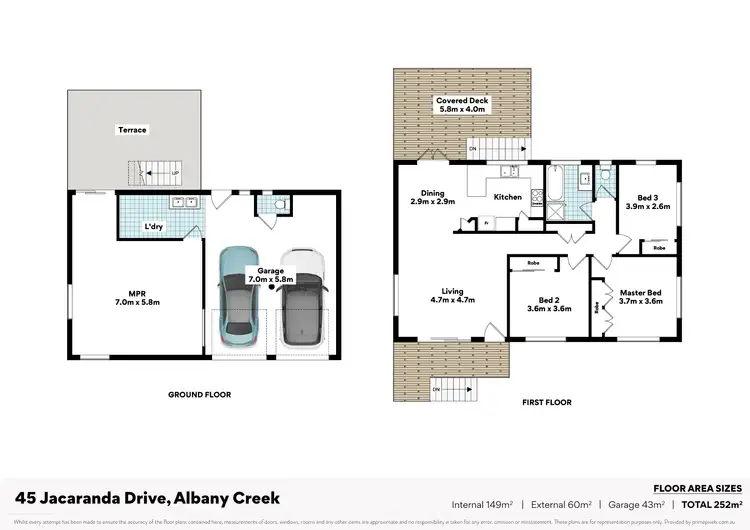 Floorplan of Homely house listing, 45 Jacaranda Drive, Albany Creek QLD 4035