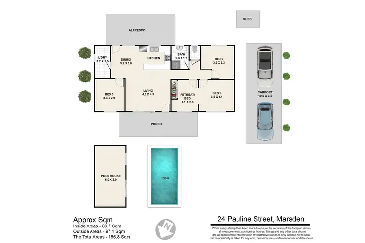 Floorplan of Homely house listing, 24b Pauline Street, Marsden QLD 4132