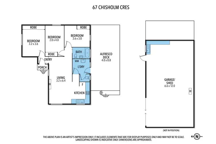 Floorplan of Homely house listing, 67 Chisholm Crescent, Seymour VIC 3660