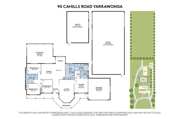 Floorplan of Homely rural property listing, 90 Cahills Road, Yarrawonga VIC 3730