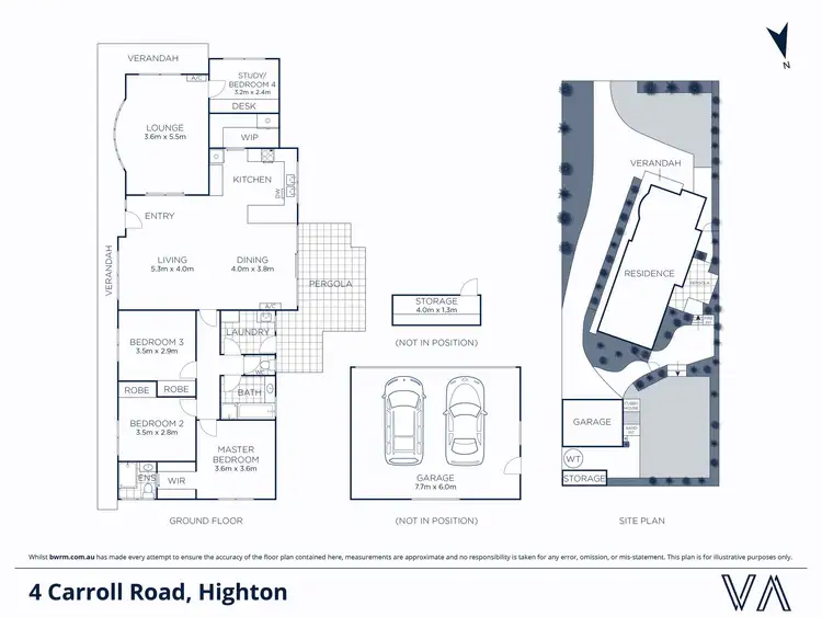 Floorplan of Homely house listing, 4 Carroll Road, Highton VIC 3216
