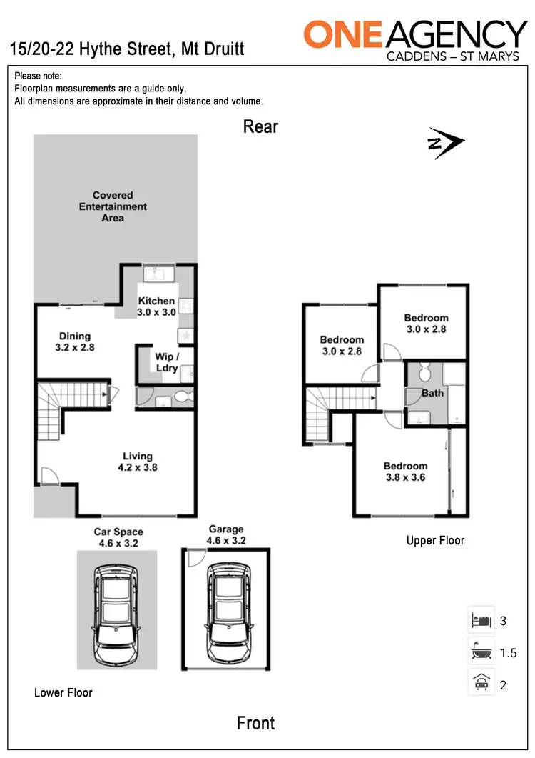 Floorplan of Homely townhouse listing, 15/20-22 Hythe Street, Mount Druitt NSW 2770