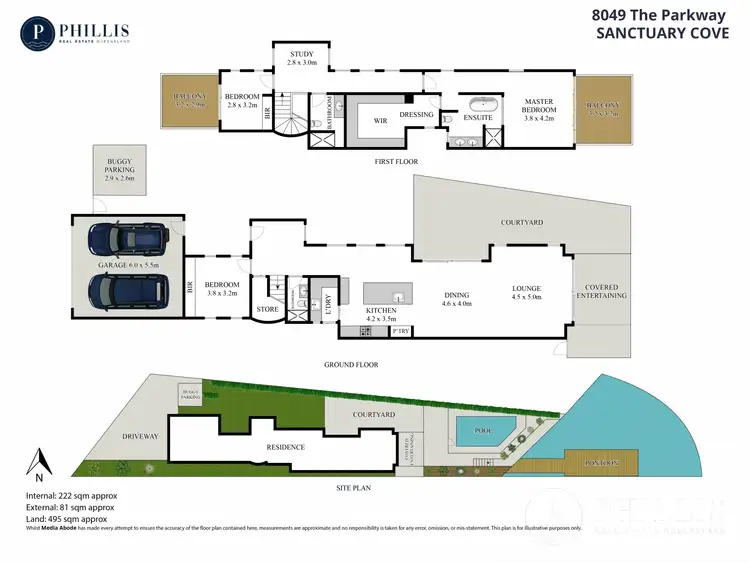 Floorplan of Homely house listing, 8049 The Parkway, Sanctuary Cove QLD 4212