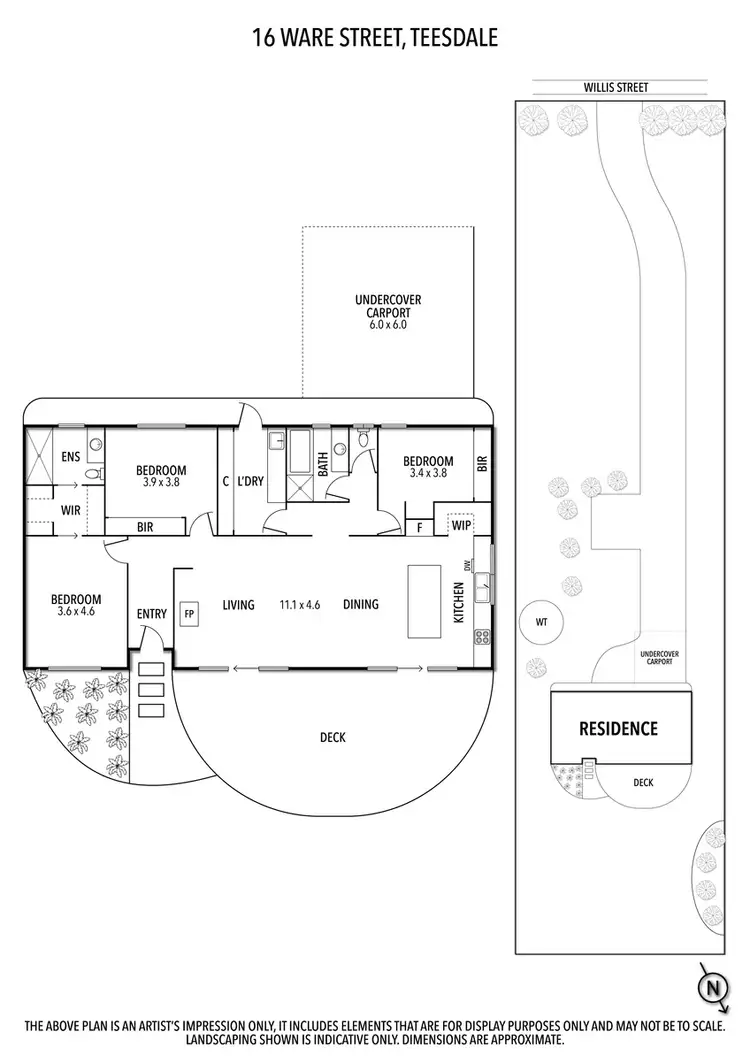 Floorplan of Homely house listing, 16 Ware Street, Teesdale VIC 3328