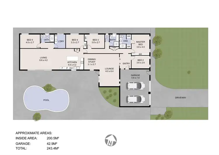 Floorplan of Homely house listing, 25 Middleton Way, Bull Creek WA 6149